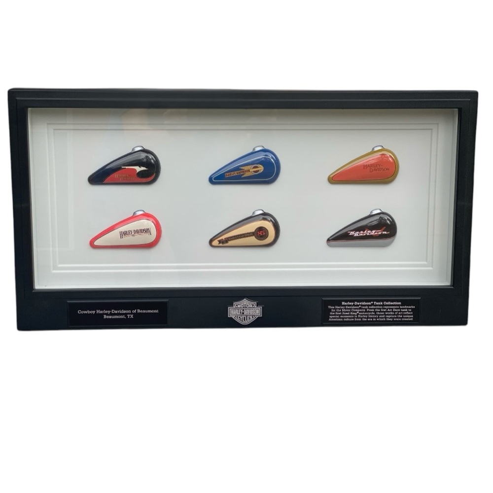 Harley-Davidson Mini Gas Tank Collection Framed Display